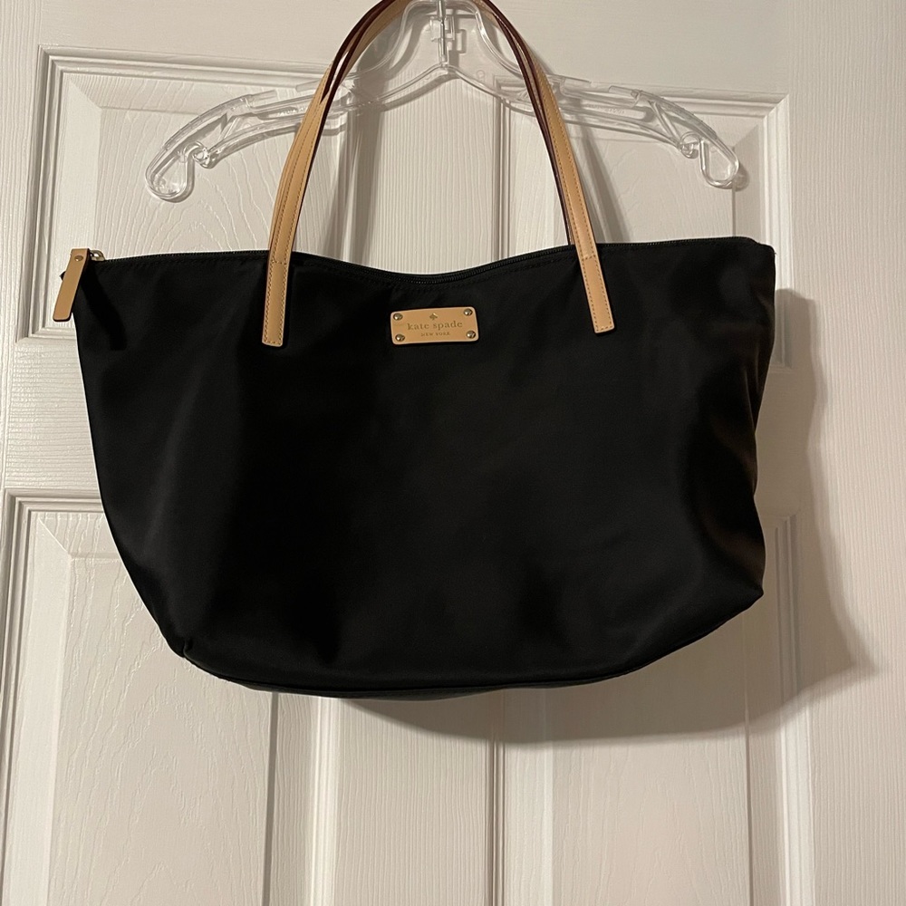 Black Kate Spade Nylon tote. In great condition.
